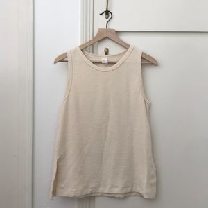 Cream North of West Long Tank Top (USA Made)